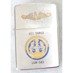 US Navy USS Sargo SSN-583 Submarine 1978 Zippo Lighter