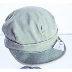 WWII Short Brim HBT Cap with Combat Serviceable Tag on the brim