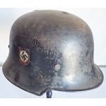 WWII Schutzpolizei German Police Double Decal Helmet