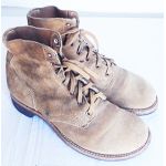 WWII Army Rough-out Low Quarter Shoes / Boots with the toe caps