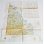 Vietnam era US Army Map of DA NANG (TOURANE) Joint operations Graphic