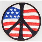 Vietnam Peace / US Flag Novelty Patch