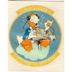 WWII Disney Design Victorville Army Air Field Donald Duck Decal