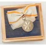 WWII Cased Japanese Imperial Soldiers Relief League Supporting Members Badge