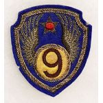 WWII - Occupation AAF 9th Air Force German Made Bullion Patch