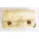 WWI era M-1910 first aid pouch that has rimless eagle snaps