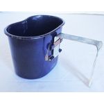 WWII era blue enamel canteen cup