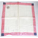 Spanish American War Era US Patriotic Handkerchief with Admiral Dewey image