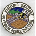 US Navy  Seabees 100 Missions Across Shit River Patch