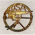 WWI Machine Gun Patriotic / Sweetheart Pin