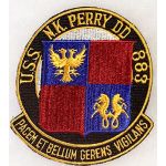 1960's US Navy USS N.K. Perry DD-883 Ships Patch