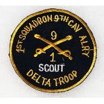 Vietnam D Troop 1st Squadron 9th Cavalry SCOUT Pocket Patch