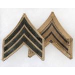 WWII-50's US Marine Corps Sergeant Chevron Set