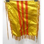 South Vietnamese Fringed Silk Desk Flag