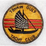 Vietnam US Navy Tonkin Gulf Yacht Club Bullion Hong Kong Made Squadron Patch