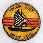 Vietnam US Navy Tonkin Gulf Yacht Club Bullion Hong Kong Made Squadron Patch