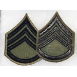 Vietnam Era Staff Sergeant Chevrons Subdued On Twill