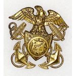 WWII US Army Transportation Corps Officers Cap Badge