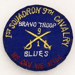 Vietnam B Troop 1st Squadron 9th Cavalry Blues WE CAV WE WILL Pocket Patch