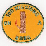 Vietnam Era 100 Missions On A Bong Novelty Patch