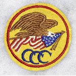 Pre-WWII Civilian Conservation Corps / CCC Gold Colored Patch