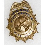 1950's-60's US Navy Fire Captain Badge