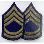 WWII 1st Sergeant Chevron Set