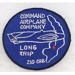 Vietnam 210th Combat Aviation Battalion COMMAND AIRPLANE COMPANY LONG TRIP Pocket Patch