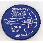 Vietnam 210th Combat Aviation Battalion COMMAND AIRPLANE COMPANY LONG TRIP Pocket Patch