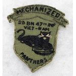 Vietnam 2nd Battalion 47th Infantry MECHANIZED PANTHERS Pocket Patch