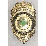 Obsolete Past Captain Plaza Volunteer Fire & Rescue Virginia Beach Badge 1982