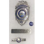 Lieutenant Police Rescue Squad Wolfeboro New Hampshire Badge & Insignia Set