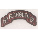 WWII 6th Ranger Battalion Uniform Removed Scroll