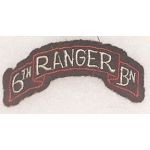 WWII 6th Ranger Battalion Uniform Removed Scroll