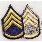 1947-1950 Non Combatant Staff Sergeant Chevron Set