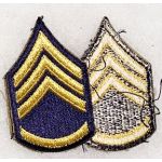 1947-1950 Non Combatant Staff Sergeant Chevron Set