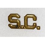 WWII Or Just Post South Carolina State Guard Officers Collar Device