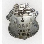 A & A Cab Company Cap Badge