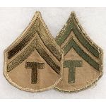 WWII Tech Sergeant Chevron Set