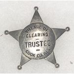 Cook County Illinois Clearing Village Trustee Badge