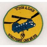 Vietnam C Company 228th ASHB WHAT MORE CAN WE DO Pocket Patch