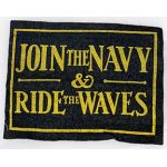 WWII US Navy Join The Navy & Ride The WAVES Patch