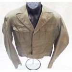 WWII era M-43 jacket that has been heavily cut down and modified.