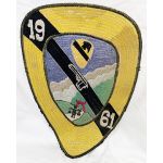 1961 1st Cavalry Division Marksman Theatre Made Back Patch