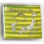 1950's Memory Of Japan And Korea Enameled Cigarette Case