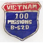 Vietnam US Air Force 100 Missions B-52D Vietnam Squadron Patch