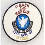 Vietnam 11th Aviation Group 1st Cavalry Crash & Rescue Pocket Patch