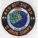 Vietnam A Company 41st Signal Battalion Pocket Patch