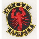 Vietnam US Air Force 18th Special Operations Squadron STINGER Patch