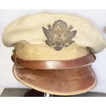 WWII AAF Crusher Visor Hat With Bullion Direct Embroidered Eagle